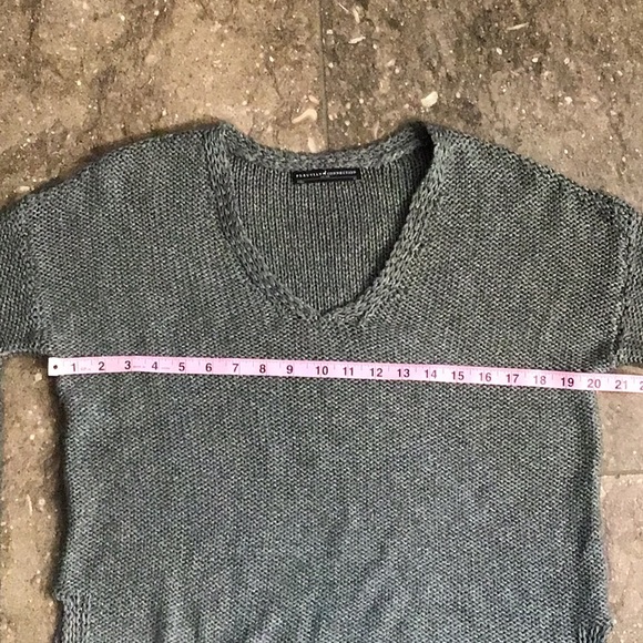 Peruvian Connection 100% Pima cotton sweater, XS, green - Picture 5 of 12